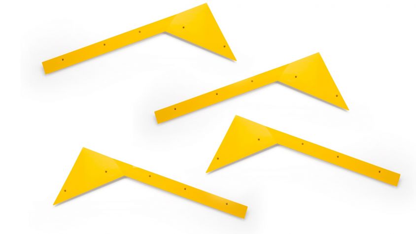 Serie angolari fermavetro bassi